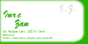 imre zam business card